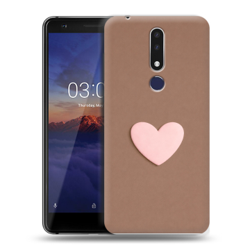 Силиконовый чехол на Nokia 3.1 Plus с принтом женский