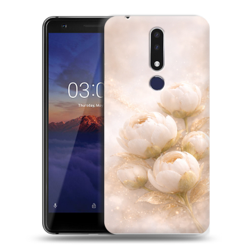 Силиконовый чехол на Nokia 3.1 Plus с принтом женский
