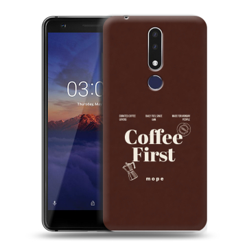 Силиконовый чехол на Nokia 3.1 Plus с принтом женский