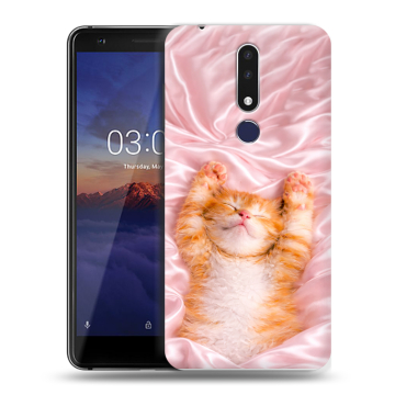 Силиконовый чехол на Nokia 3.1 Plus с принтом женский
