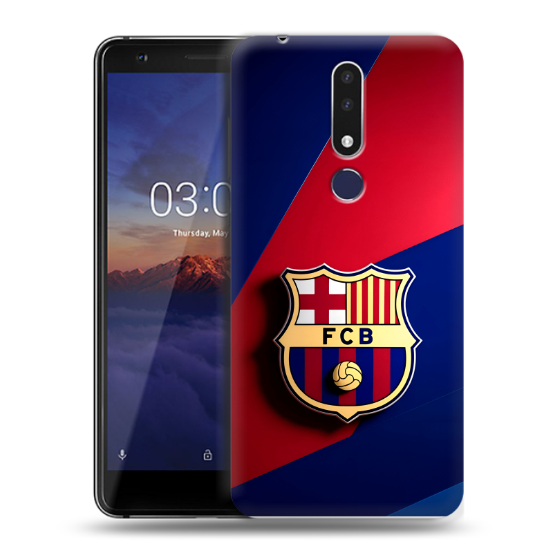Силиконовый чехол на Nokia 3.1 Plus с принтом Барселона Barcelona Силиконовый чехол на Nokia 3.1 Plus с принтом Барселона Barcelona