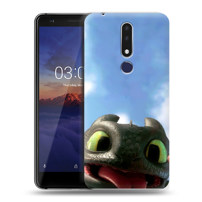 Силиконовый чехол на Nokia 3.1 Plus с принтом Как приручить дракона Силиконовый чехол на Nokia 3.1 Plus с принтом Как приручить дракона
