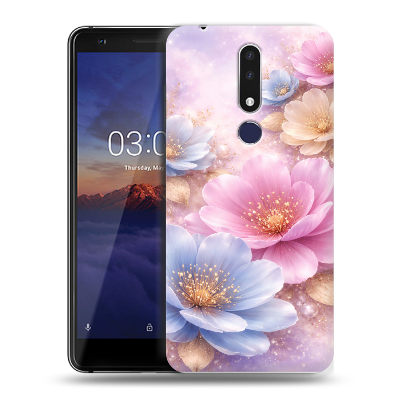 Силиконовый чехол на Nokia 3.1 Plus с принтом женский Силиконовый чехол на Nokia 3.1 Plus с принтом женский