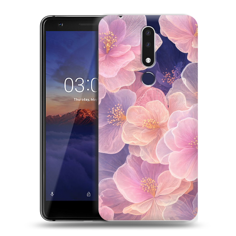 Силиконовый чехол на Nokia 3.1 Plus с принтом женский Силиконовый чехол на Nokia 3.1 Plus с принтом женский