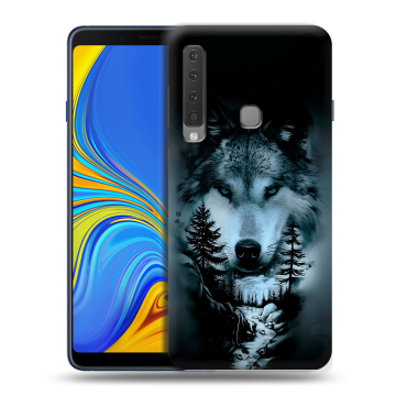 Пластиковый чехол на Samsung Galaxy A9 (2018) с принтом Лесной волк