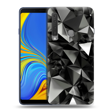 Пластиковый чехол на Samsung Galaxy A9 (2018) с принтом Черные кристаллы Пластиковый чехол на Samsung Galaxy A9 (2018) с принтом Черные кристаллы