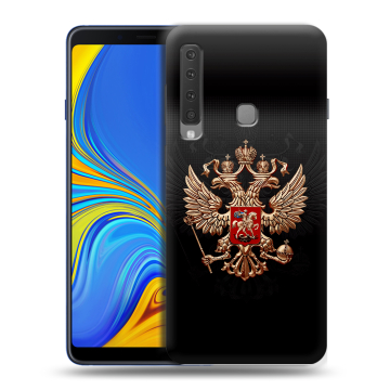 Пластиковый чехол на Samsung Galaxy A9 (2018) с принтом Герб России