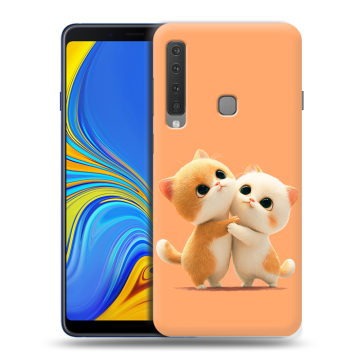Пластиковый чехол на Samsung Galaxy A9 (2018) с принтом Милые котики Пластиковый чехол на Samsung Galaxy A9 (2018) с принтом Милые котики