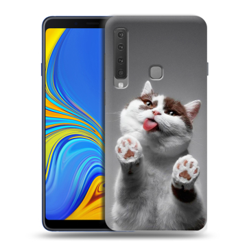 Пластиковый чехол на Samsung Galaxy A9 (2018) с принтом Коты