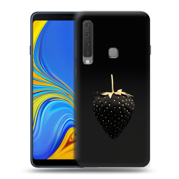 Пластиковый чехол на Samsung Galaxy A9 (2018) с принтом Черная клубника
