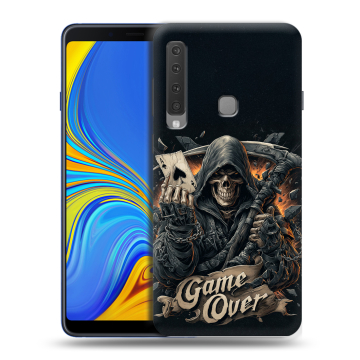 Пластиковый чехол на Samsung Galaxy A9 (2018) с принтом Скелет карты Пластиковый чехол на Samsung Galaxy A9 (2018) с принтом Скелет карты