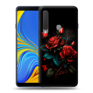 Пластиковый чехол на Samsung Galaxy A9 (2018) с принтом Розы красные Пластиковый чехол на Samsung Galaxy A9 (2018) с принтом Розы красные