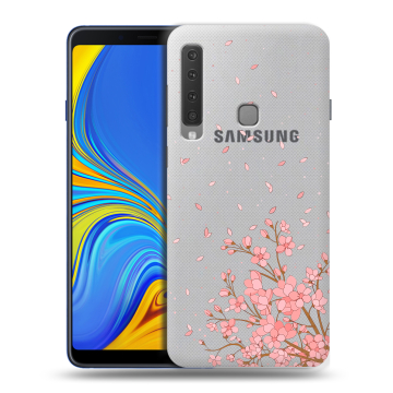 Пластиковый чехол на Samsung Galaxy A9 (2018) с принтом Ветка сакуры Пластиковый чехол на Samsung Galaxy A9 (2018) с принтом Ветка сакуры