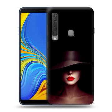 Пластиковый чехол на Samsung Galaxy A9 (2018) с принтом Девушка в шляпе Пластиковый чехол на Samsung Galaxy A9 (2018) с принтом Девушка в шляпе