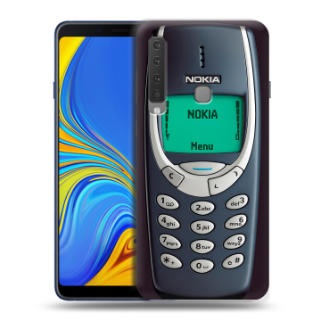 Пластиковый чехол на Samsung Galaxy A9 (2018) с принтом Старый телефон Пластиковый чехол на Samsung Galaxy A9 (2018) с принтом Старый телефон