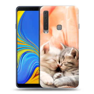 Пластиковый чехол на Samsung Galaxy A9 (2018) с принтом Котята Пластиковый чехол на Samsung Galaxy A9 (2018) с принтом Котята