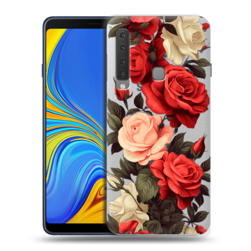 Пластиковый чехол на Samsung Galaxy A9 (2018) с принтом Розы Пластиковый чехол на Samsung Galaxy A9 (2018) с принтом Розы