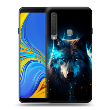 Пластиковый чехол на Samsung Galaxy A9 (2018) с принтом Волк ночной