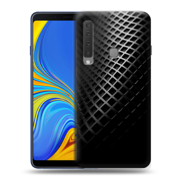 Пластиковый чехол на Samsung Galaxy A9 (2018) с принтом Текстура металла Пластиковый чехол на Samsung Galaxy A9 (2018) с принтом Текстура металла