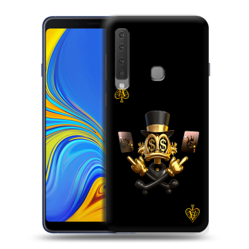 Пластиковый чехол на Samsung Galaxy A9 (2018) с принтом Золотой скрудж макдак