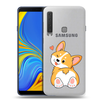 Пластиковый чехол на Samsung Galaxy A9 (2018) с принтом Корги Пластиковый чехол на Samsung Galaxy A9 (2018) с принтом Корги
