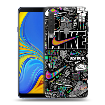 Пластиковый чехол на Samsung Galaxy A9 (2018) с принтом Найк Пластиковый чехол на Samsung Galaxy A9 (2018) с принтом Найк