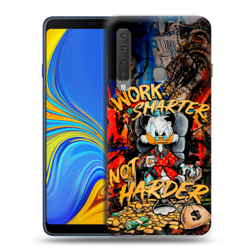 Пластиковый чехол на Samsung Galaxy A9 (2018) с принтом Дональд Дак Деньги Пластиковый чехол на Samsung Galaxy A9 (2018) с принтом Дональд Дак Деньги
