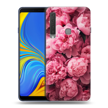 Пластиковый чехол на Samsung Galaxy A9 (2018) с принтом цветы пионы Пластиковый чехол на Samsung Galaxy A9 (2018) с принтом цветы пионы