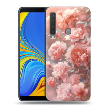 Пластиковый чехол на Samsung Galaxy A9 (2018) с принтом Розовые розы Пластиковый чехол на Samsung Galaxy A9 (2018) с принтом Розовые розы