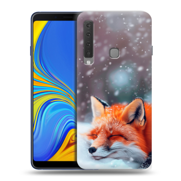 Пластиковый чехол на Samsung Galaxy A9 (2018) с принтом лиса Пластиковый чехол на Samsung Galaxy A9 (2018) с принтом лиса