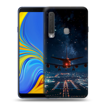 Пластиковый чехол на Samsung Galaxy A9 (2018) с принтом самолет Пластиковый чехол на Samsung Galaxy A9 (2018) с принтом самолет