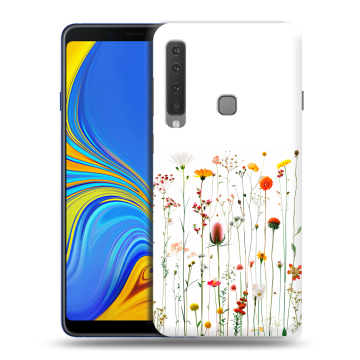 Пластиковый чехол на Samsung Galaxy A9 (2018) с принтом цветы Пластиковый чехол на Samsung Galaxy A9 (2018) с принтом цветы