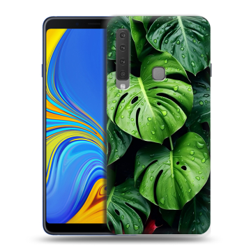 Пластиковый чехол на Samsung Galaxy A9 (2018) с принтом Листья Пластиковый чехол на Samsung Galaxy A9 (2018) с принтом Листья
