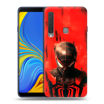 Пластиковый чехол на Samsung Galaxy A9 (2018) с принтом человек паук spiderman Пластиковый чехол на Samsung Galaxy A9 (2018) с принтом человек паук spiderman