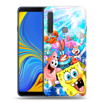 Пластиковый чехол на Samsung Galaxy A9 (2018) с принтом спанчбоб спанч боб Пластиковый чехол на Samsung Galaxy A9 (2018) с принтом спанчбоб спанч боб