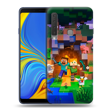 Пластиковый чехол на Samsung Galaxy A9 (2018) с принтом Майнкрафт Minecraft Пластиковый чехол на Samsung Galaxy A9 (2018) с принтом Майнкрафт Minecraft
