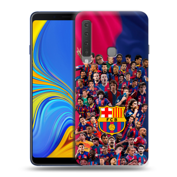 Пластиковый чехол на Samsung Galaxy A9 (2018) с принтом Барселона Barcelona