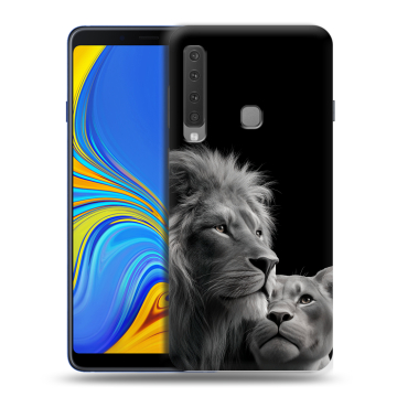 Пластиковый чехол на Samsung Galaxy A9 (2018) с принтом Лев кошки Пластиковый чехол на Samsung Galaxy A9 (2018) с принтом Лев кошки