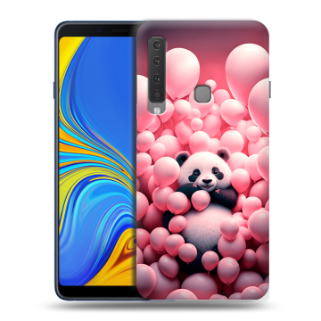 Пластиковый чехол на Samsung Galaxy A9 (2018) с принтом Панда Пластиковый чехол на Samsung Galaxy A9 (2018) с принтом Панда