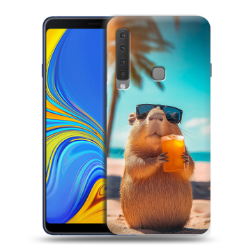 Пластиковый чехол на Samsung Galaxy A9 (2018) с принтом Капибара
