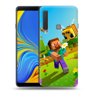 Пластиковый чехол на Samsung Galaxy A9 (2018) с принтом Майнкрафт Minecraft