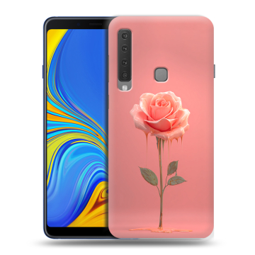 Пластиковый чехол на Samsung Galaxy A9 (2018) с принтом Розовая роза Пластиковый чехол на Samsung Galaxy A9 (2018) с принтом Розовая роза