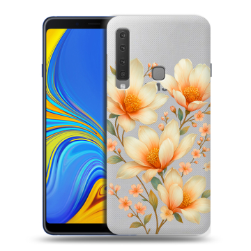 Пластиковый чехол на Samsung Galaxy A9 (2018) с принтом Цветы Пластиковый чехол на Samsung Galaxy A9 (2018) с принтом Цветы