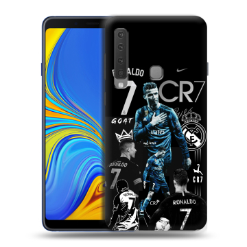 Пластиковый чехол на Samsung Galaxy A9 (2018) с принтом Реал Роналдо