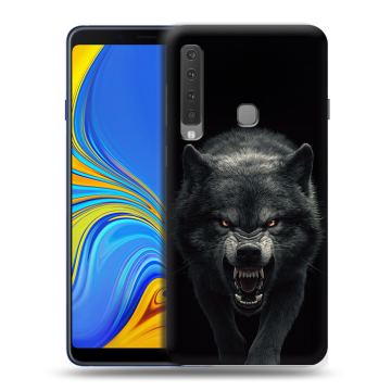 Пластиковый чехол на Samsung Galaxy A9 (2018) с принтом Волк Пластиковый чехол на Samsung Galaxy A9 (2018) с принтом Волк