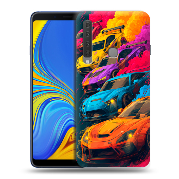Пластиковый чехол на Samsung Galaxy A9 (2018) с принтом Тачки Пластиковый чехол на Samsung Galaxy A9 (2018) с принтом Тачки