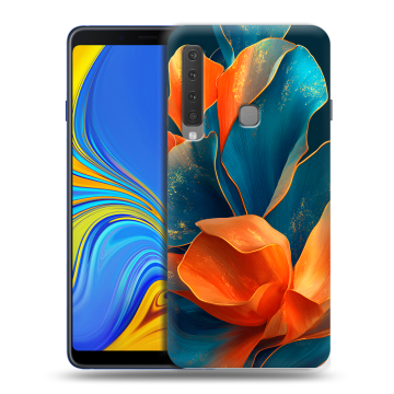 Пластиковый чехол на Samsung Galaxy A9 (2018) с принтом Цветы Пластиковый чехол на Samsung Galaxy A9 (2018) с принтом Цветы