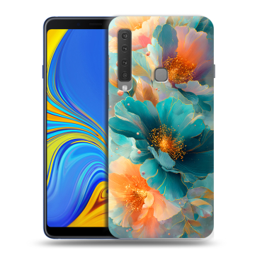 Пластиковый чехол на Samsung Galaxy A9 (2018) с принтом Цветы Пластиковый чехол на Samsung Galaxy A9 (2018) с принтом Цветы