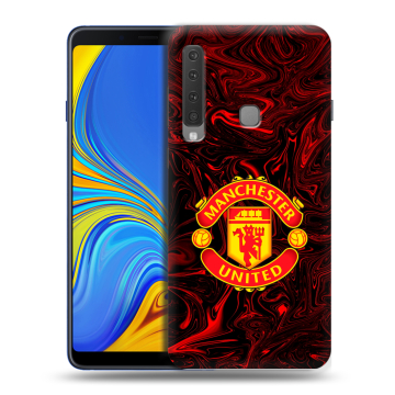 Пластиковый чехол на Samsung Galaxy A9 (2018) с принтом Manchester United Пластиковый чехол на Samsung Galaxy A9 (2018) с принтом Manchester United