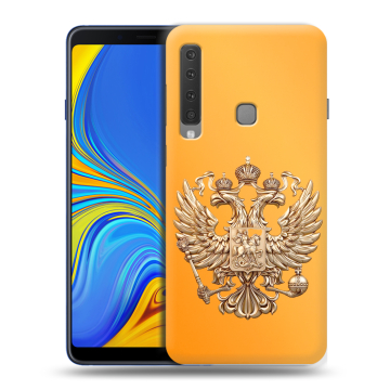Пластиковый чехол на Samsung Galaxy A9 (2018) с принтом Герб Флаг России Пластиковый чехол на Samsung Galaxy A9 (2018) с принтом Герб Флаг России